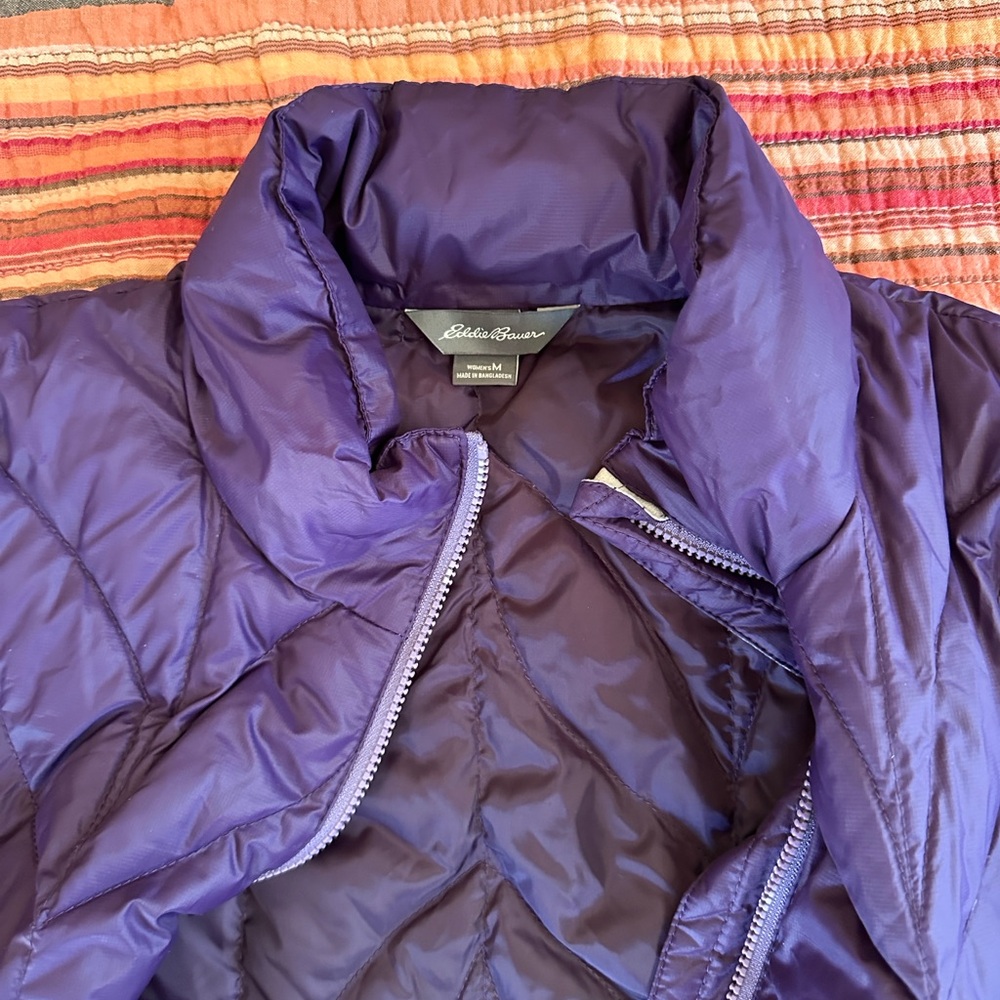Eddie Bauer Women's Purple Quilted Jacket - Picture 3 of 5